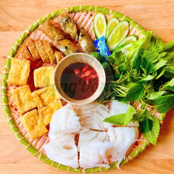 bun-dau-cha-com-cha-cuon